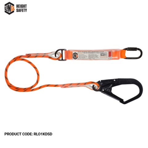 LINQ ROPE LANYARD SNG LEG 1 X D.A KARABINER 1 X D.A SCAFF HOOK